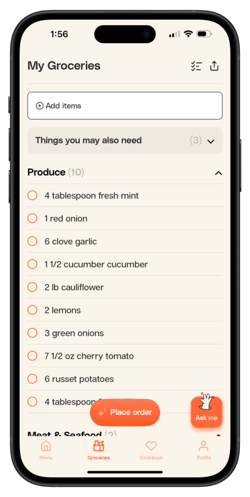 Shop With a Smart Grocery List