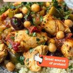 Spicy Crockpot Mediterranean Chicken and Artichoke Stew