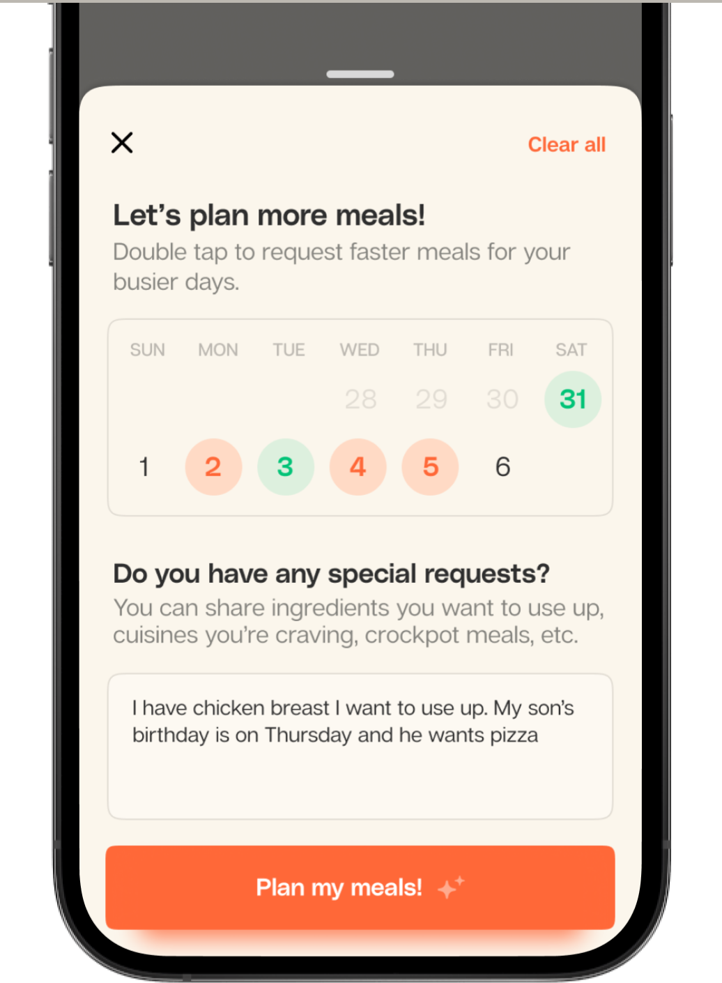 Find meals that work with your busy schedule