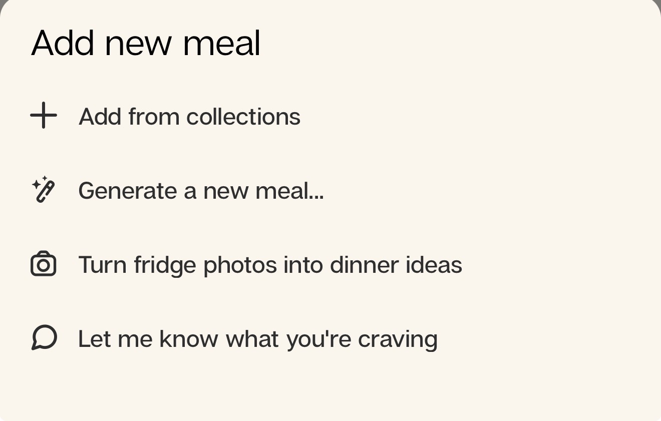 Add a new meal