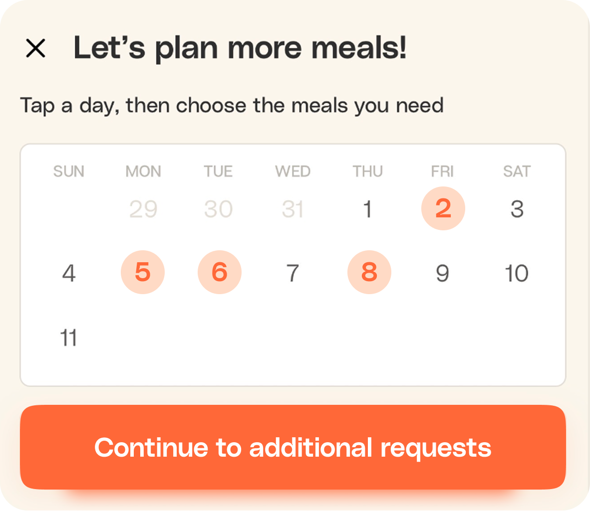 Plan more meals easily