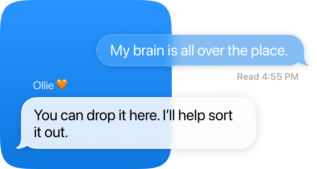 Turn a messy thought into something handled