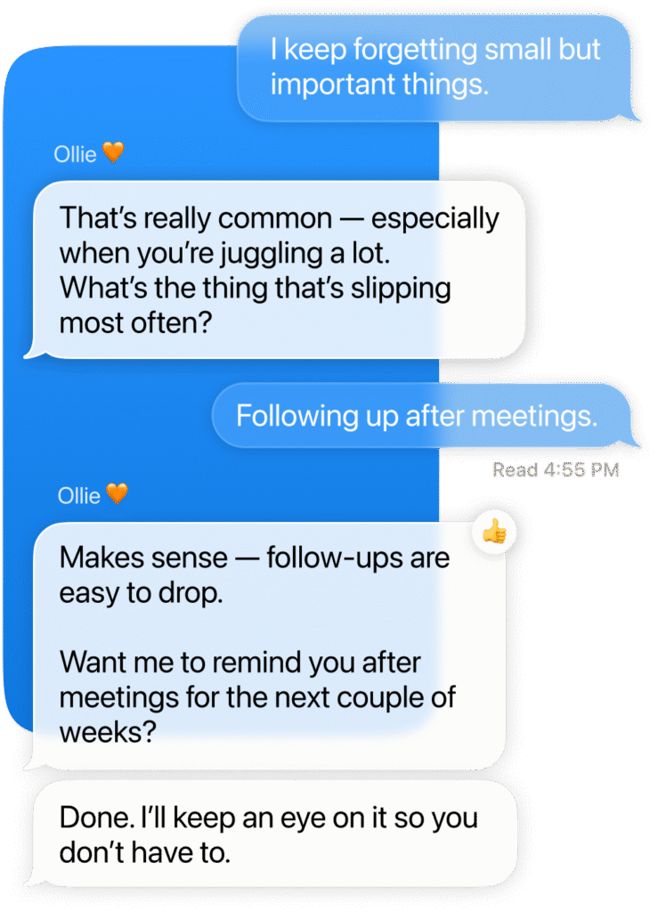 Remember what keeps slipping through the cracks